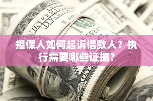 济南担保人如何起诉借款人？执行需要哪些证据？