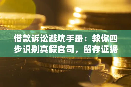 济南借款诉讼避坑手册：教你四步识别真假官司，留存证据不踩雷