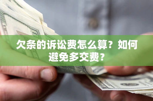 济南欠条的诉讼费怎么算？如何避免多交费？