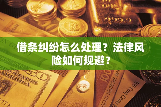济南借条纠纷怎么处理？法律风险如何规避？